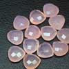 Rose Pink Chalcedony Faceted Heart Drop Beads Pair Sold per 1 pair & Sizes 14mm x 14mm approx.Onyx is a banded variety of chalcedony. It comes in many colors from white to almost all other colors. It is also used for healing purposes. 